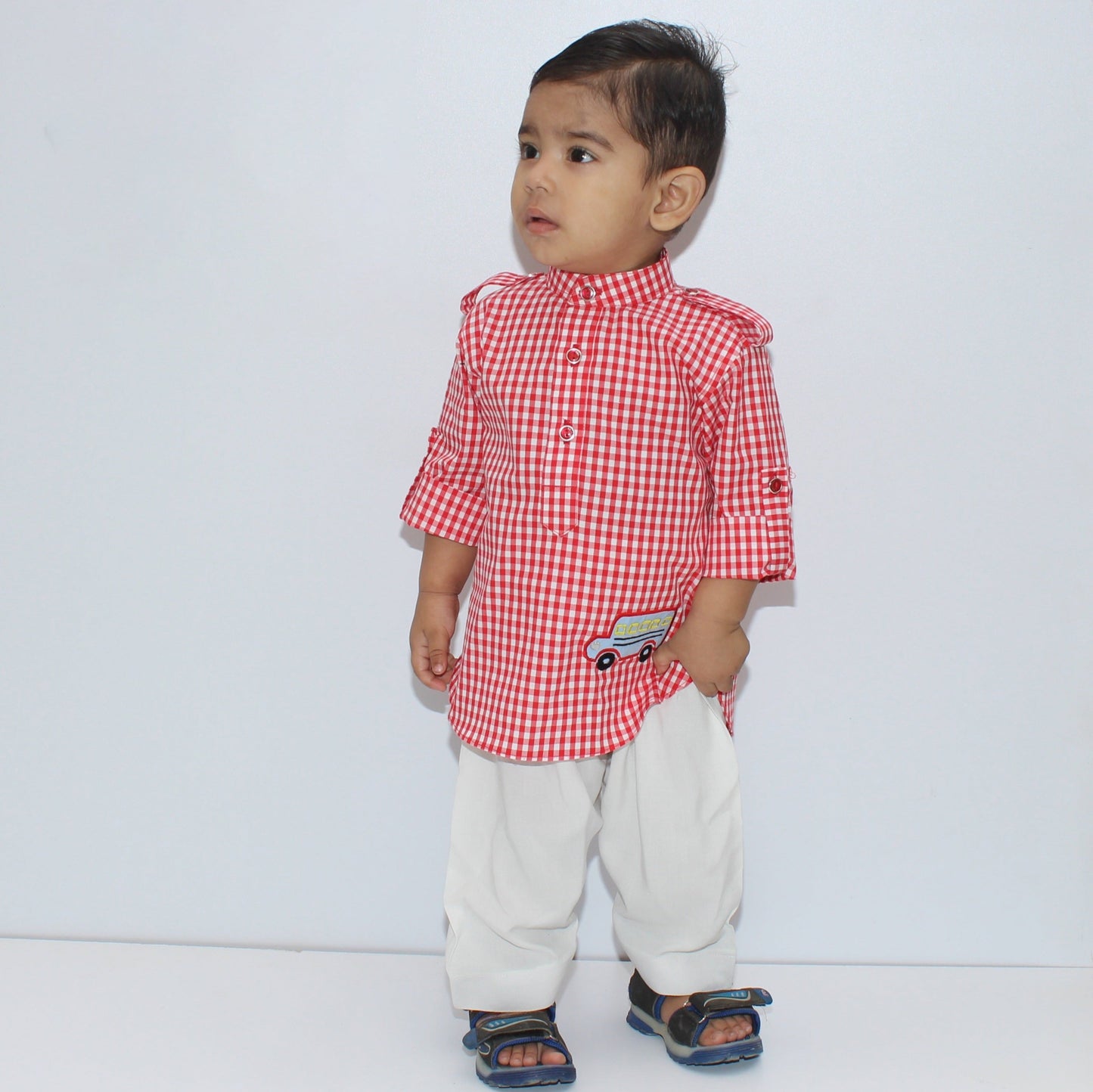 Kids Kabli Panjabi Set-Code-08