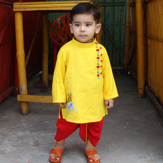 Kids Dhuti Panjabi Set-Code-04