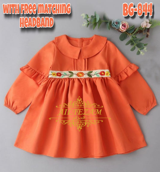 Baby girls winter frock-code-844