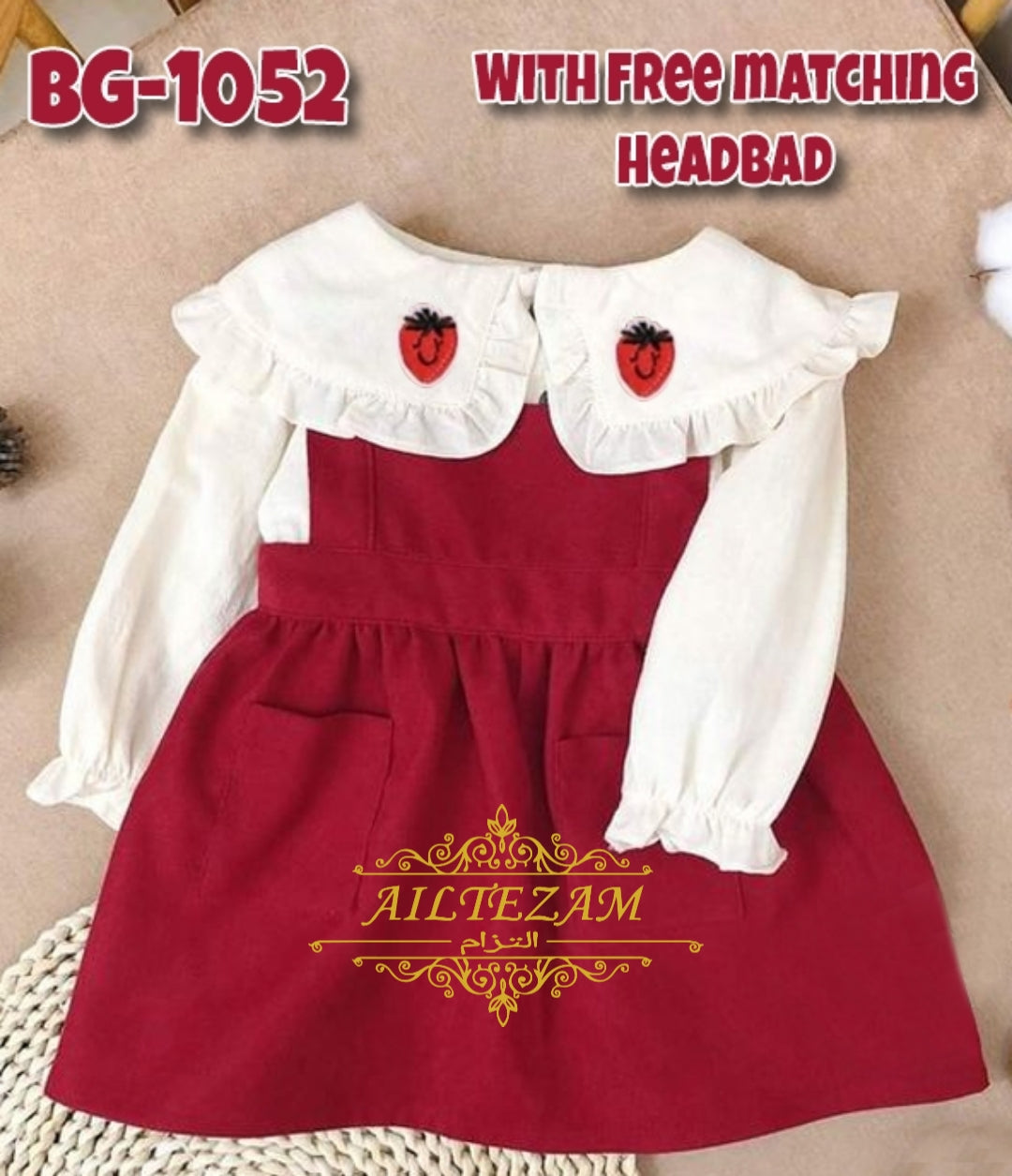 Baby girls winter frock-code-1052