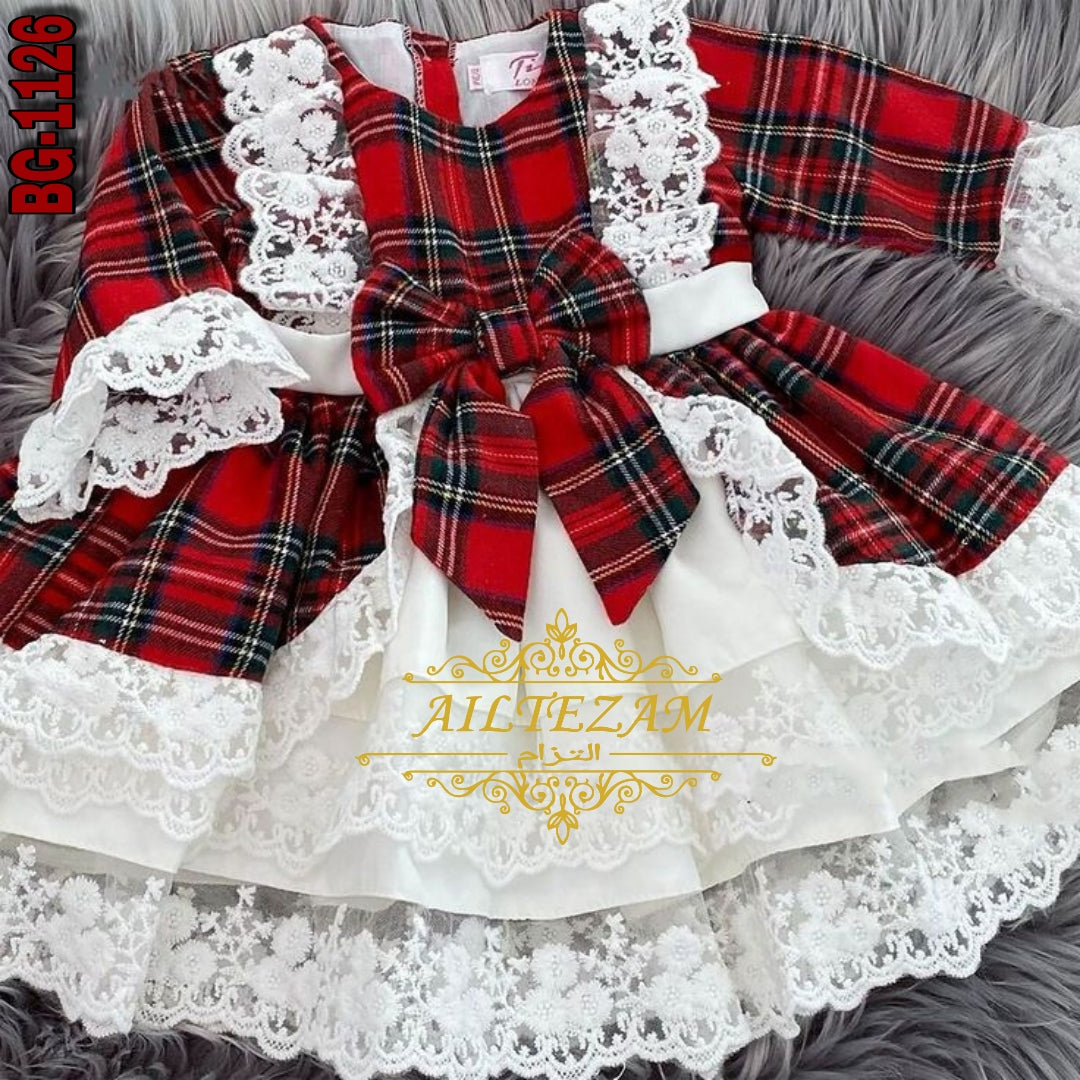 Baby girls winter velvet frock-code-1126