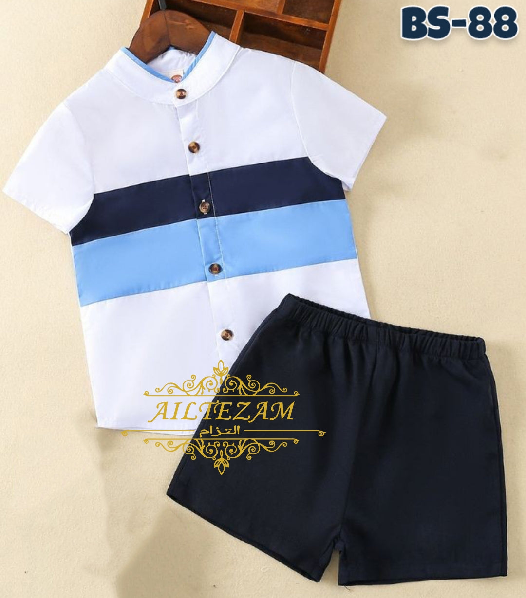 Boys Half Shirt & Pant Set-Code-88