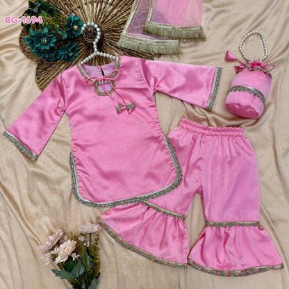 Pink Royal Sharara Set BG-1694