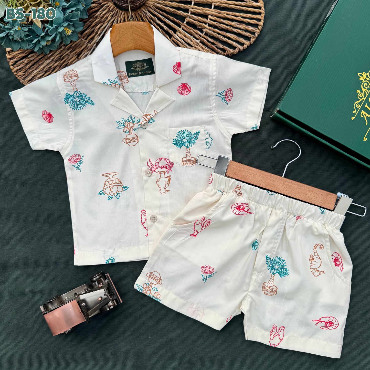 Seaside Story Summer Shirt & Pant Set BS-180