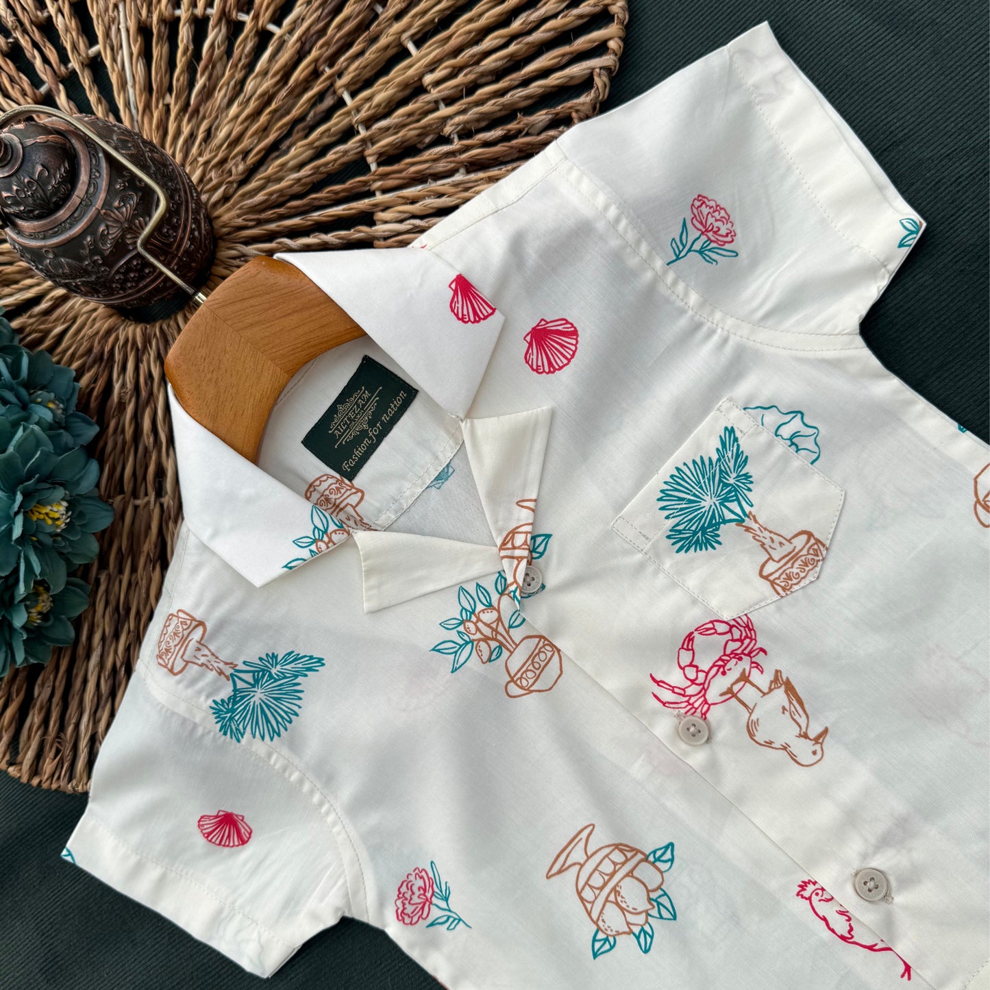 Seaside Story Summer Shirt & Pant Set BS-180