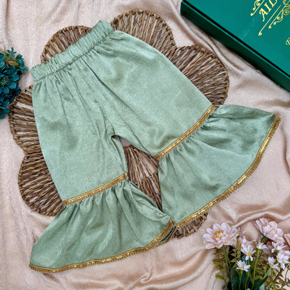 Shahi Sage Sharara Set BG-1697