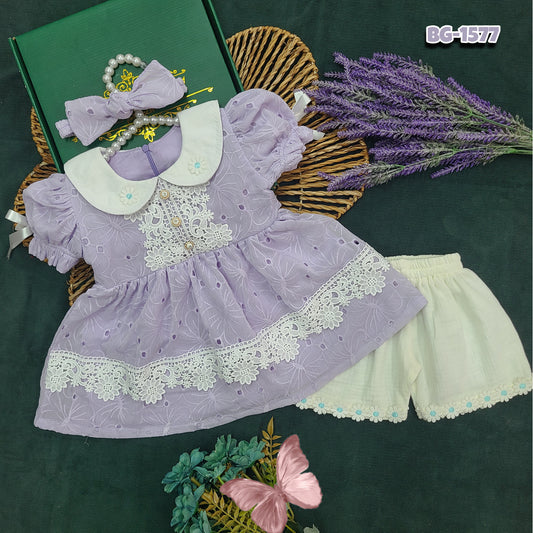 Berry-Blue Blossom Frock Code BG-1577