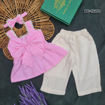 Sweet Blossom Co-ord Tops and Pants Set-BG-1600