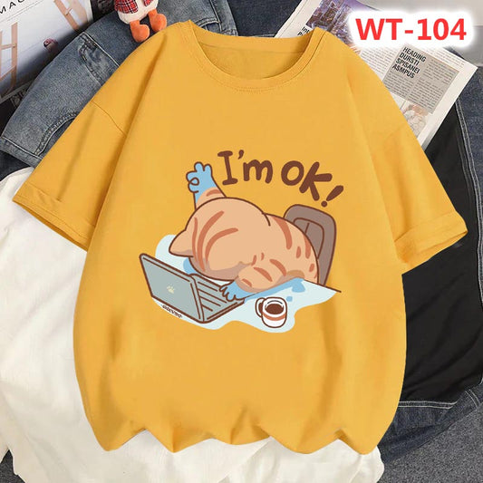 Drop Shoulder T-shirt For Women's Code-WT-97