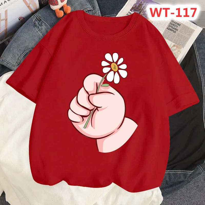 Drop Shoulder T-shirt For Women's Code-WT-120