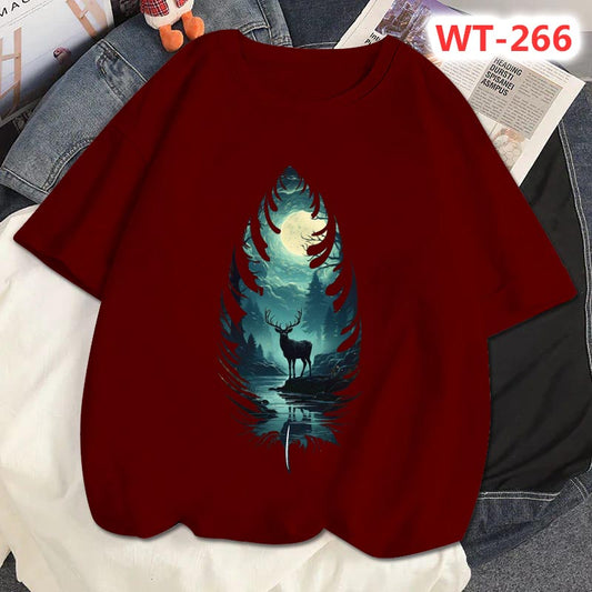 Drop Shoulder T-shirt For Women's Code-WT-266