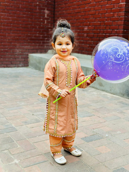 Baby Girls Full Sleeve 3-Peice Set Code-1458