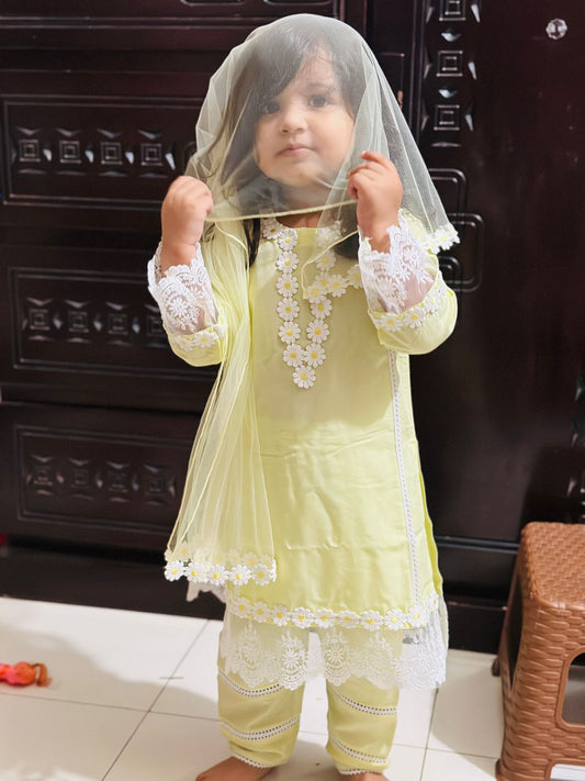 Baby Girls Full Sleeve 3-Peice Set Code-1459