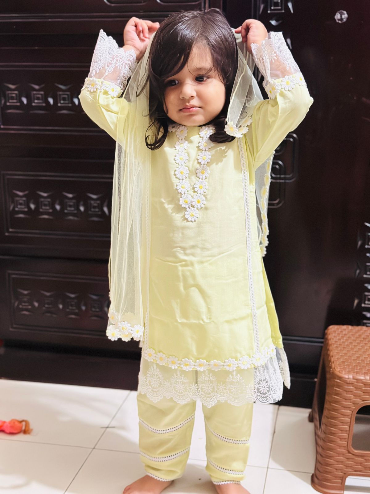 Baby Girls Full Sleeve 3-Peice Set Code-1459