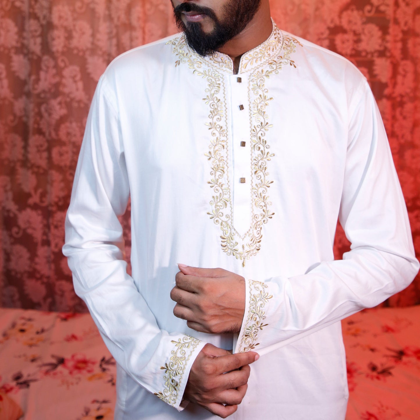 Mens Embroidered Panjabi-code-06