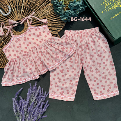 Baby Girls Summer Tops and Pants Set-BG-1644