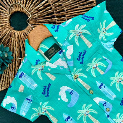 Coconut Cool Co-ord Summer Shirt & Pant Set BS-167