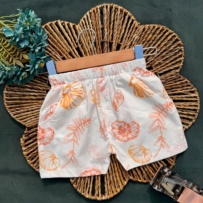 Seashell Sketch Summer Shirt & Pant Set BS-178